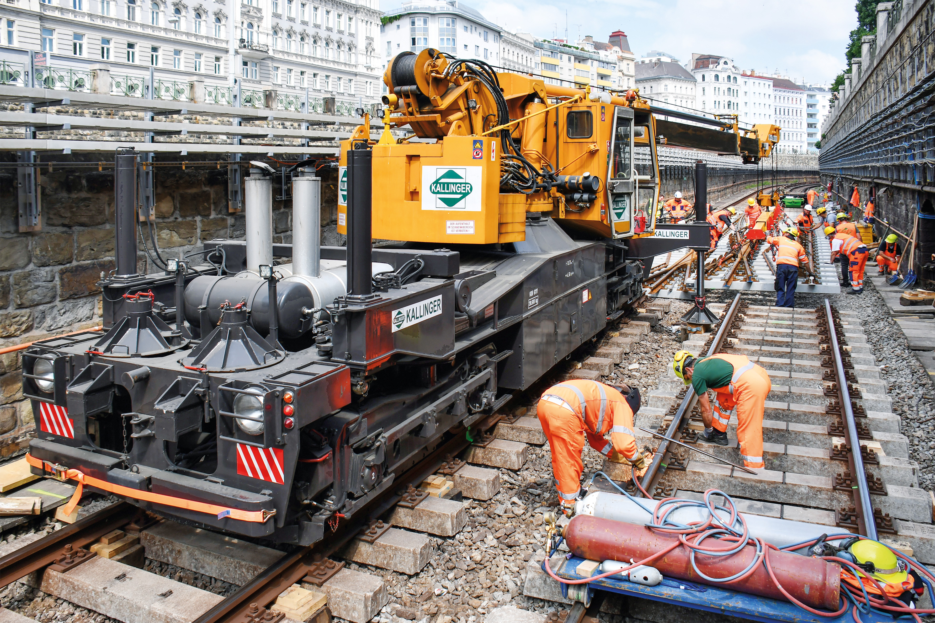 Gleisarbeiten, Wien - Edilizia ferroviaria