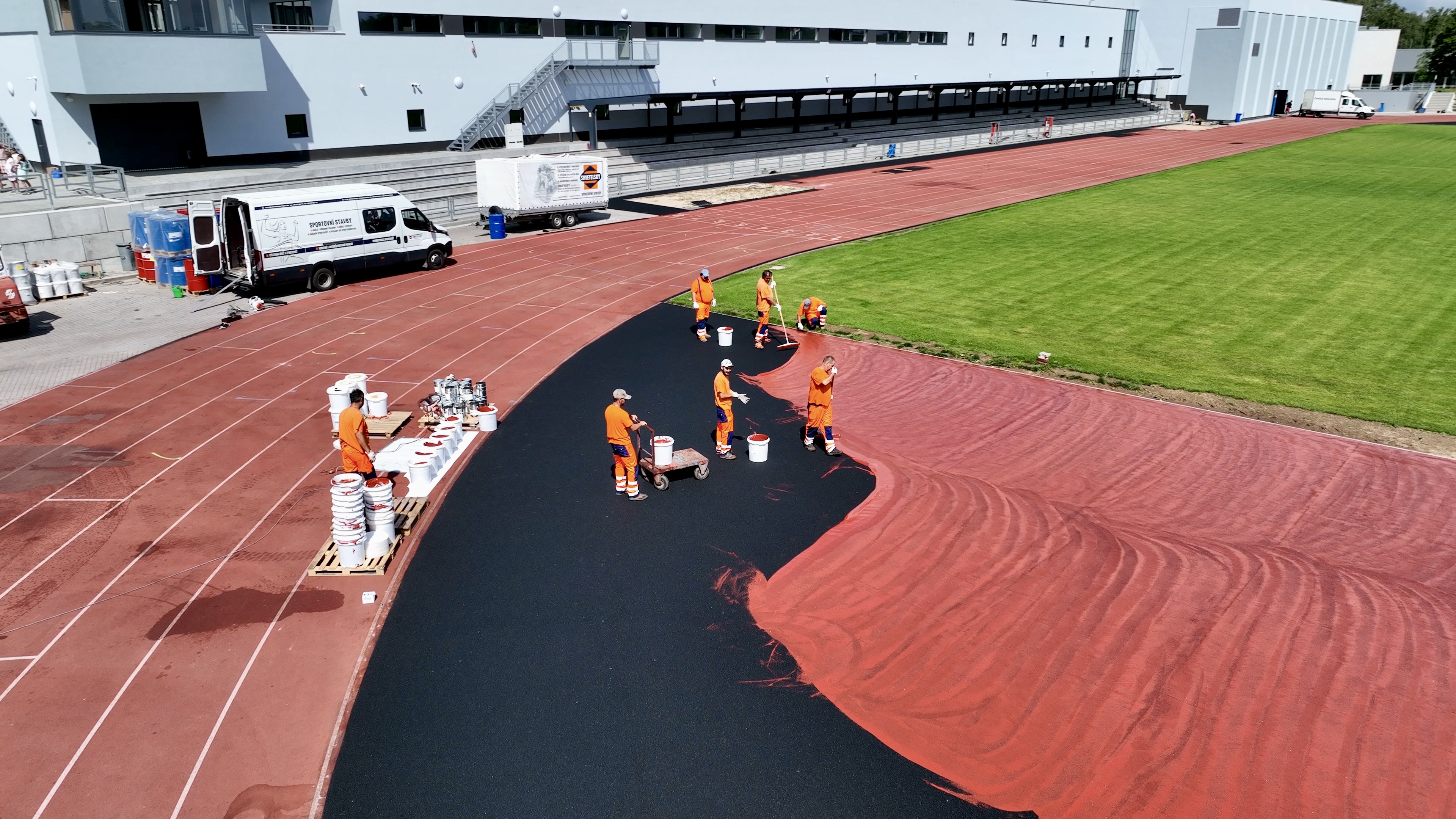 Tábor – retoping povrchů na Stadionu Míru - Competenze speciali
