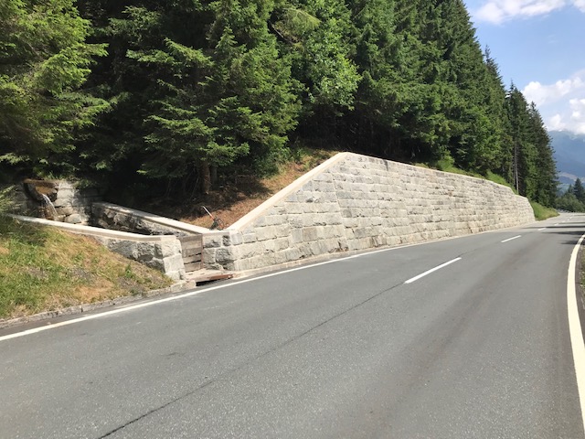 Mauersanierung an der Gerlos Alpenstraße in Krimml - Edilizia stradale e costruzione di ponti