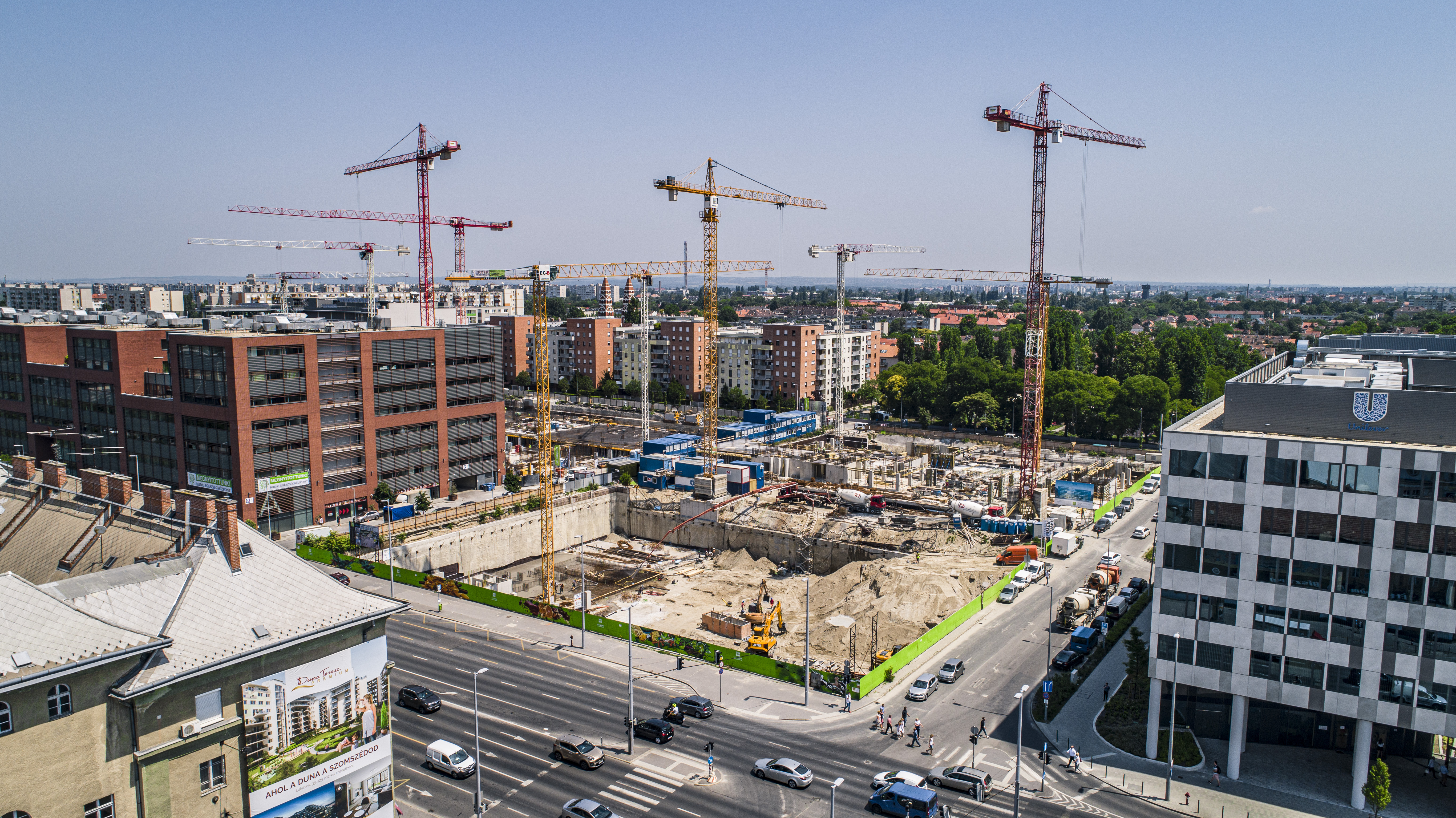 Váci Greens 'E', 'F' mélyalapozási munkái  - Ingegneria civile