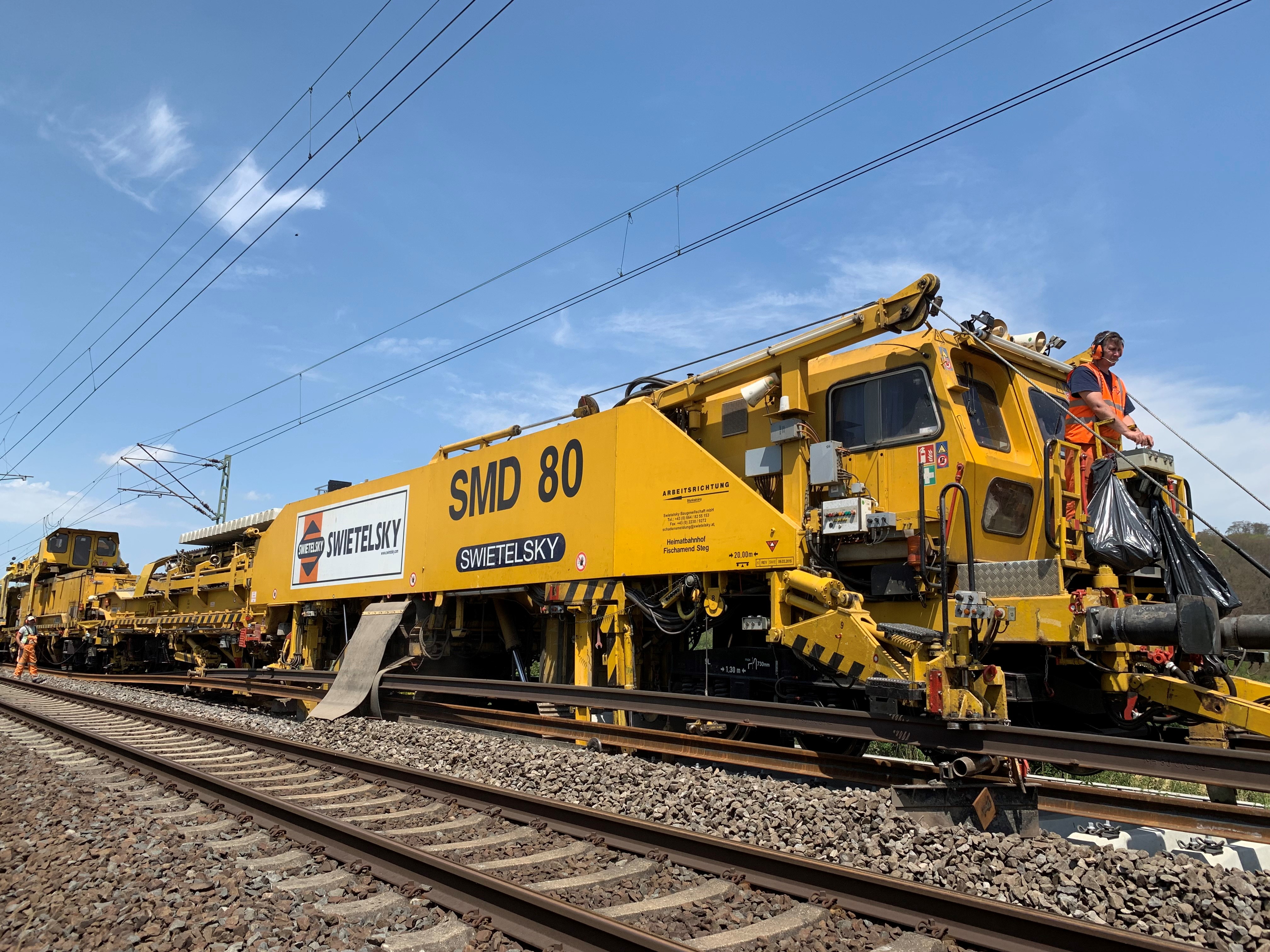 BV Friedberg – Assenheim, Maschinelle Gleiserneuerung und Untergrundsanierung im Fließbandverfahren - Edilizia ferroviaria