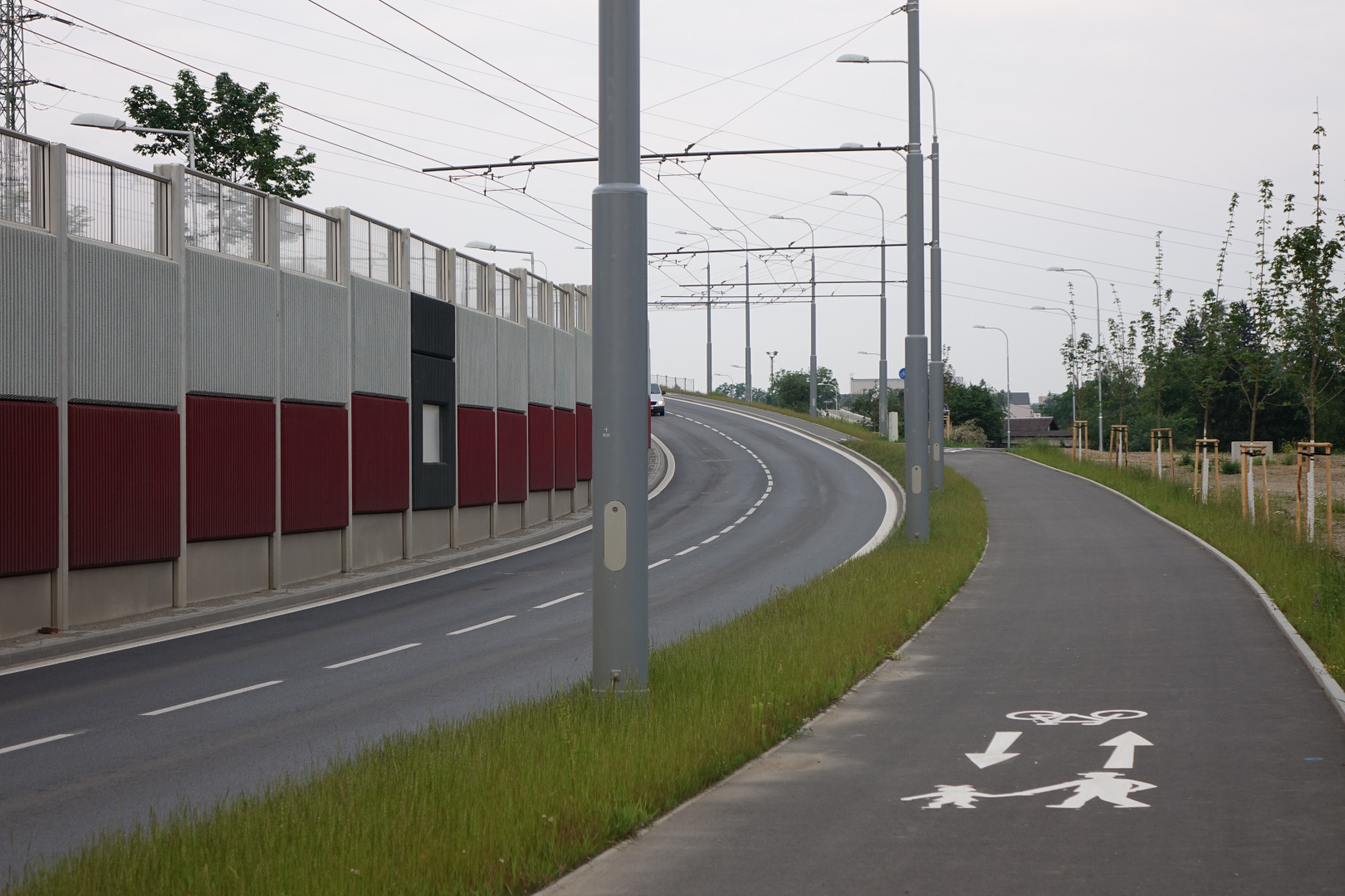 Uzel Plzeň, 3. stavba - přesmyk domažlické trati - Edilizia stradale e costruzione di ponti