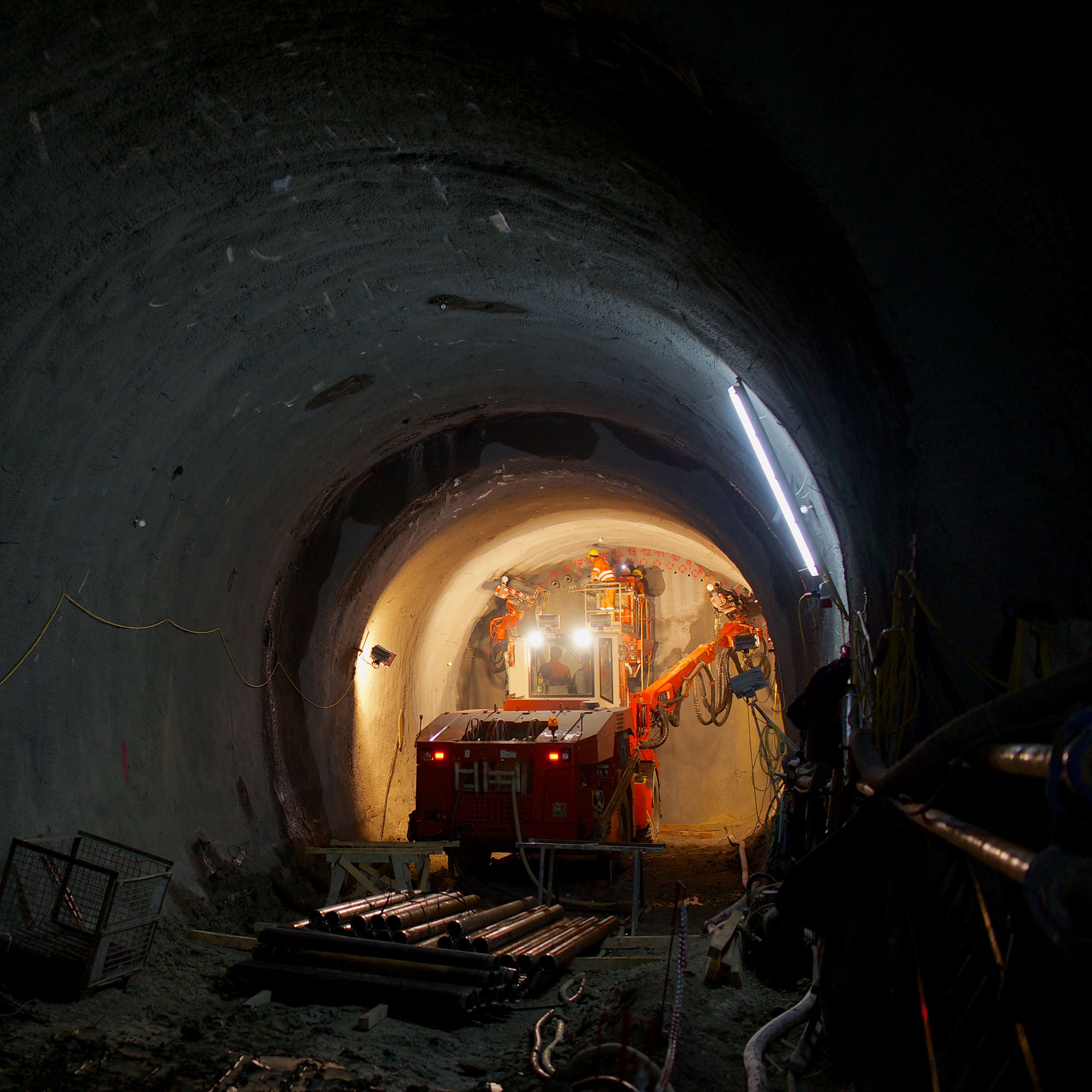 U-Bahn Wien - Baulos U1-8 Alaudagasse - Costruzione di gallerie