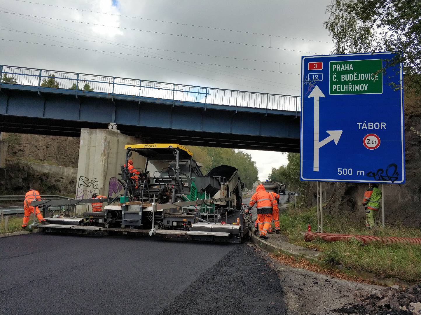 Silnice I/19, Tábor – rekonstrukce mimoúrovňové křižovatky s dálnicí D3 - Edilizia stradale e costruzione di ponti