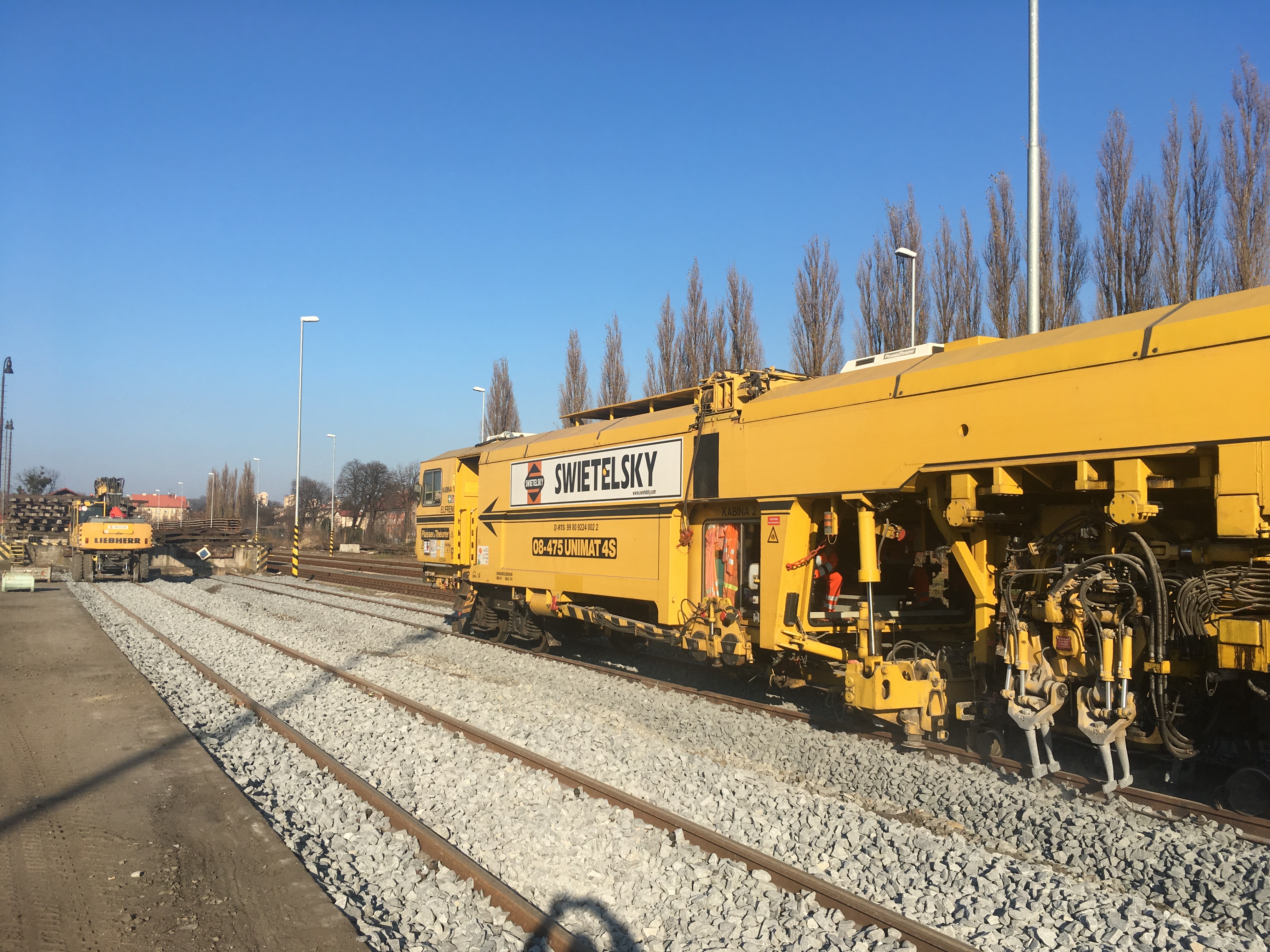 Oprava kolejí v žel. stanici Český Těšín  - Edilizia ferroviaria