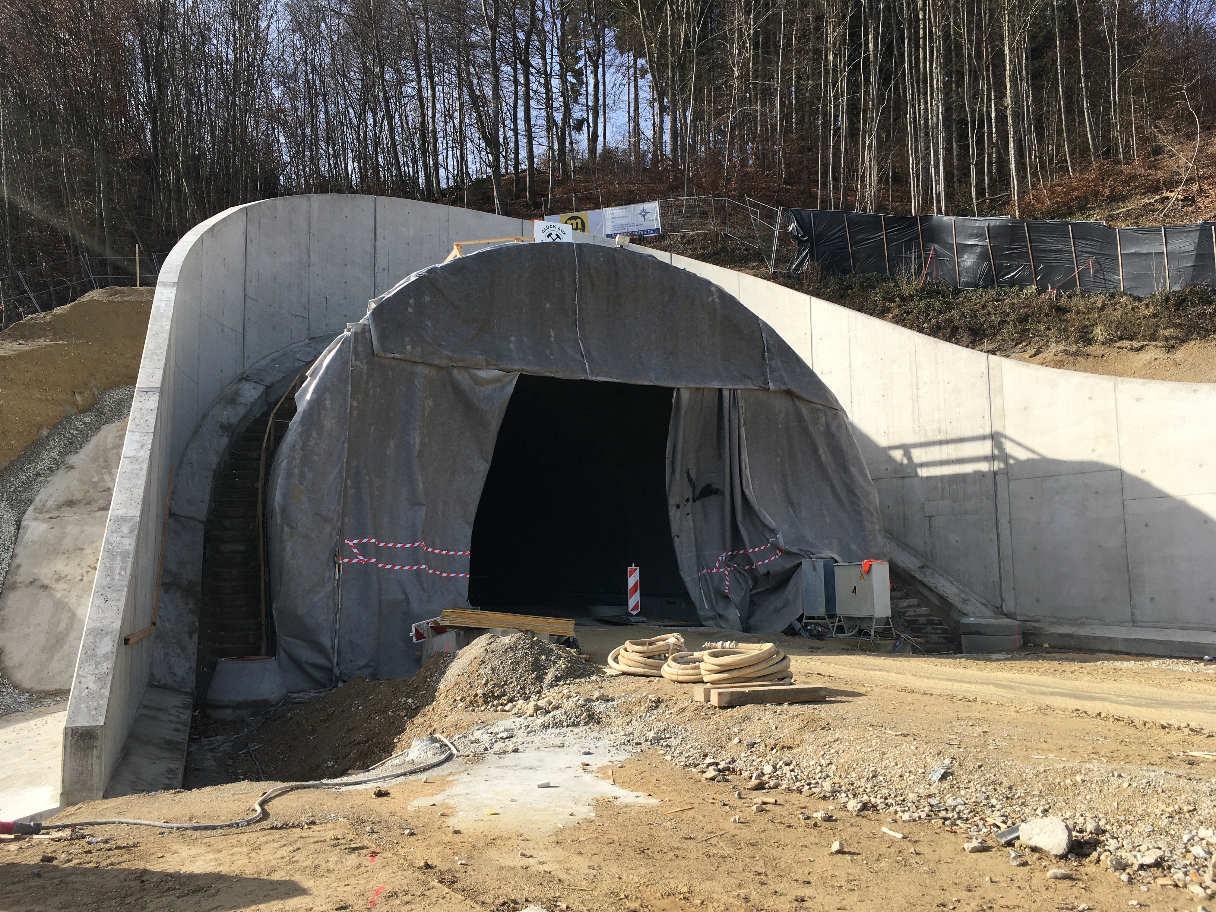 Aubergtunnel, Altenmarkt - Costruzione edilizia