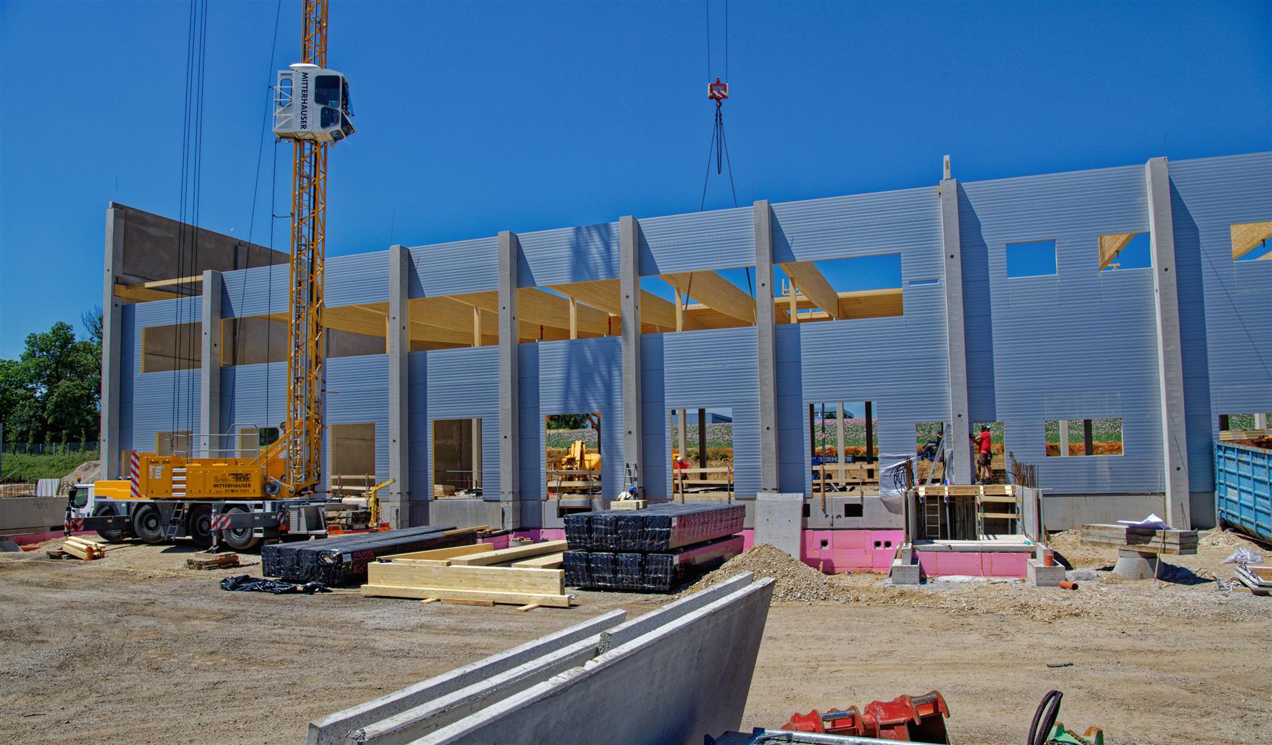 Neubau Transdanubia Halle N, Pasching - Costruzione edilizia