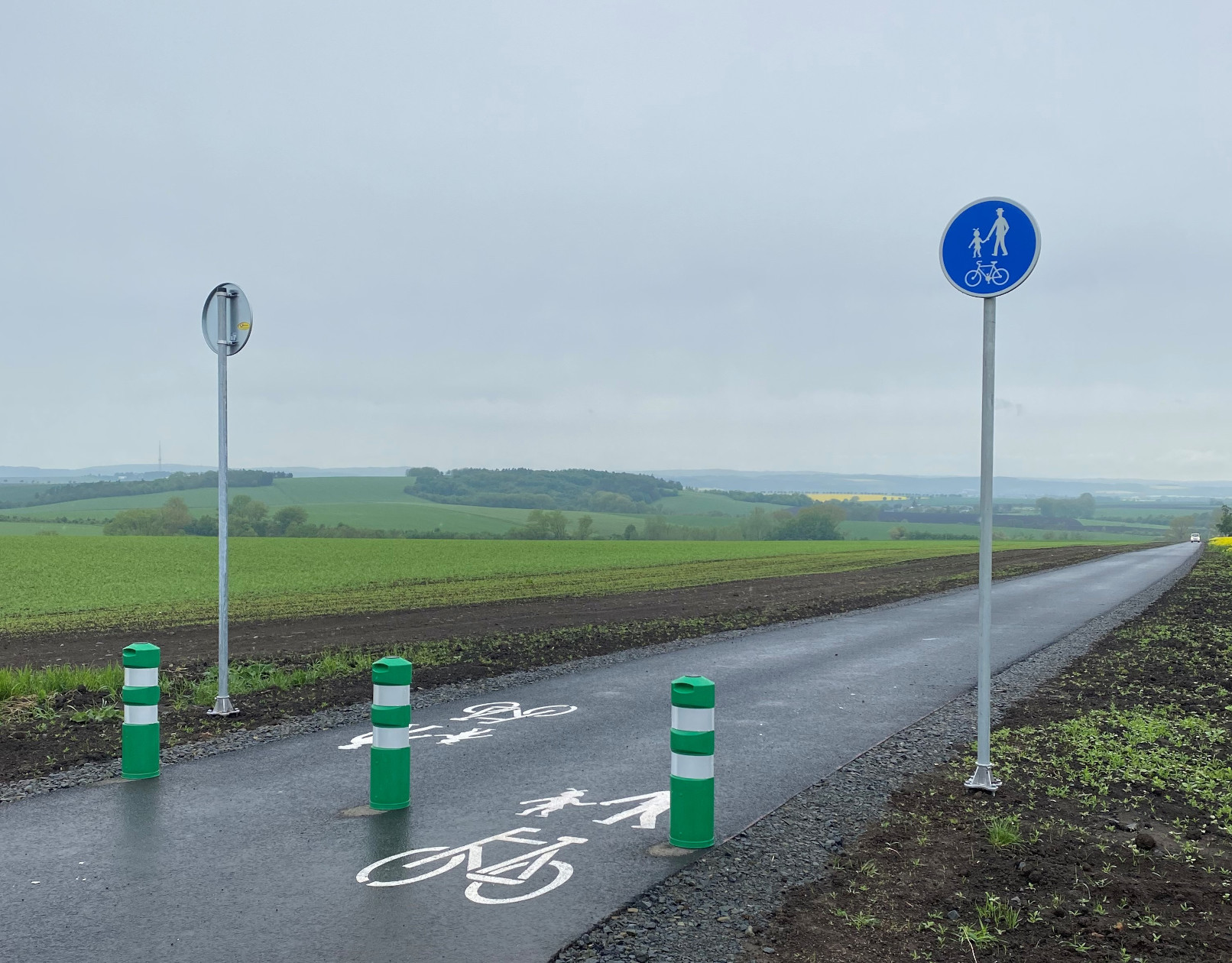 Klenovice na Hané – výstavba cyklostezky - Edilizia stradale e costruzione di ponti