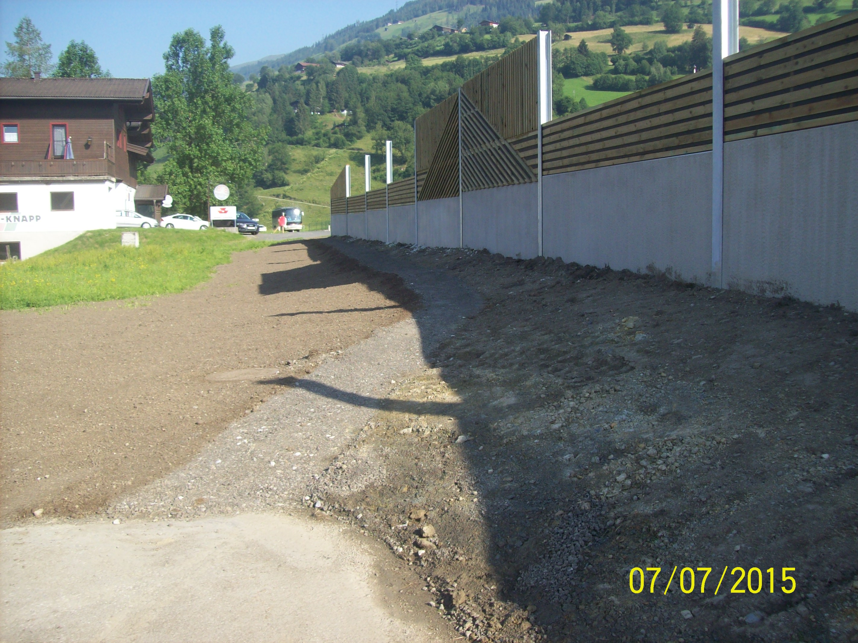 Lärmschutzwand an der B168 in Niedernsill - Ingegneria civile