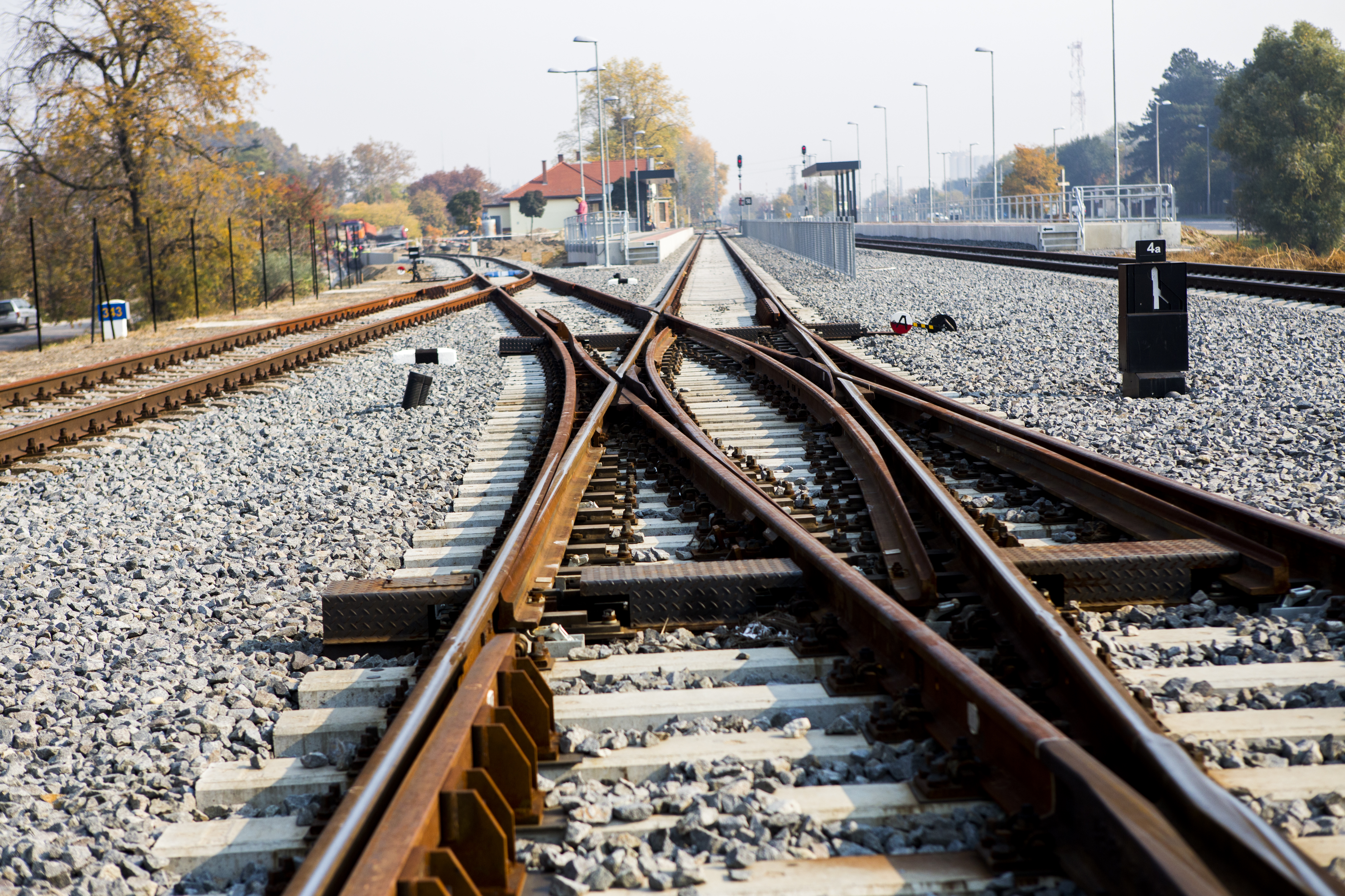 Építési munkák a vasúton, Csongrád - Edilizia ferroviaria