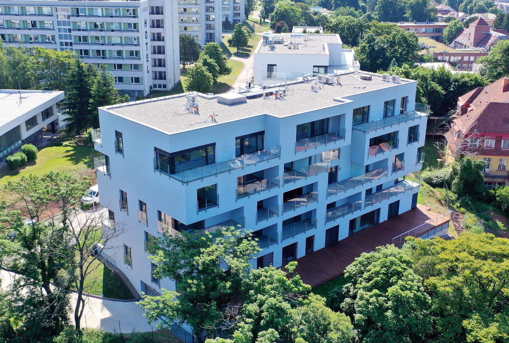 Brno-Pisárky – novostavba bytového domu Hippokrates - Costruzione edilizia