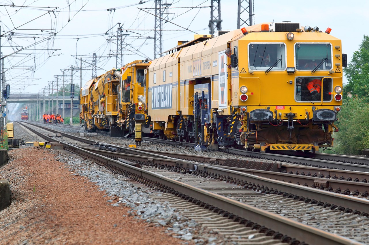 Stavební práce na železniční trati, Zábřeh na Moravě - Edilizia ferroviaria Stavební práce na železniční trati, Zábřeh na Moravě - Edilizia ferroviaria
