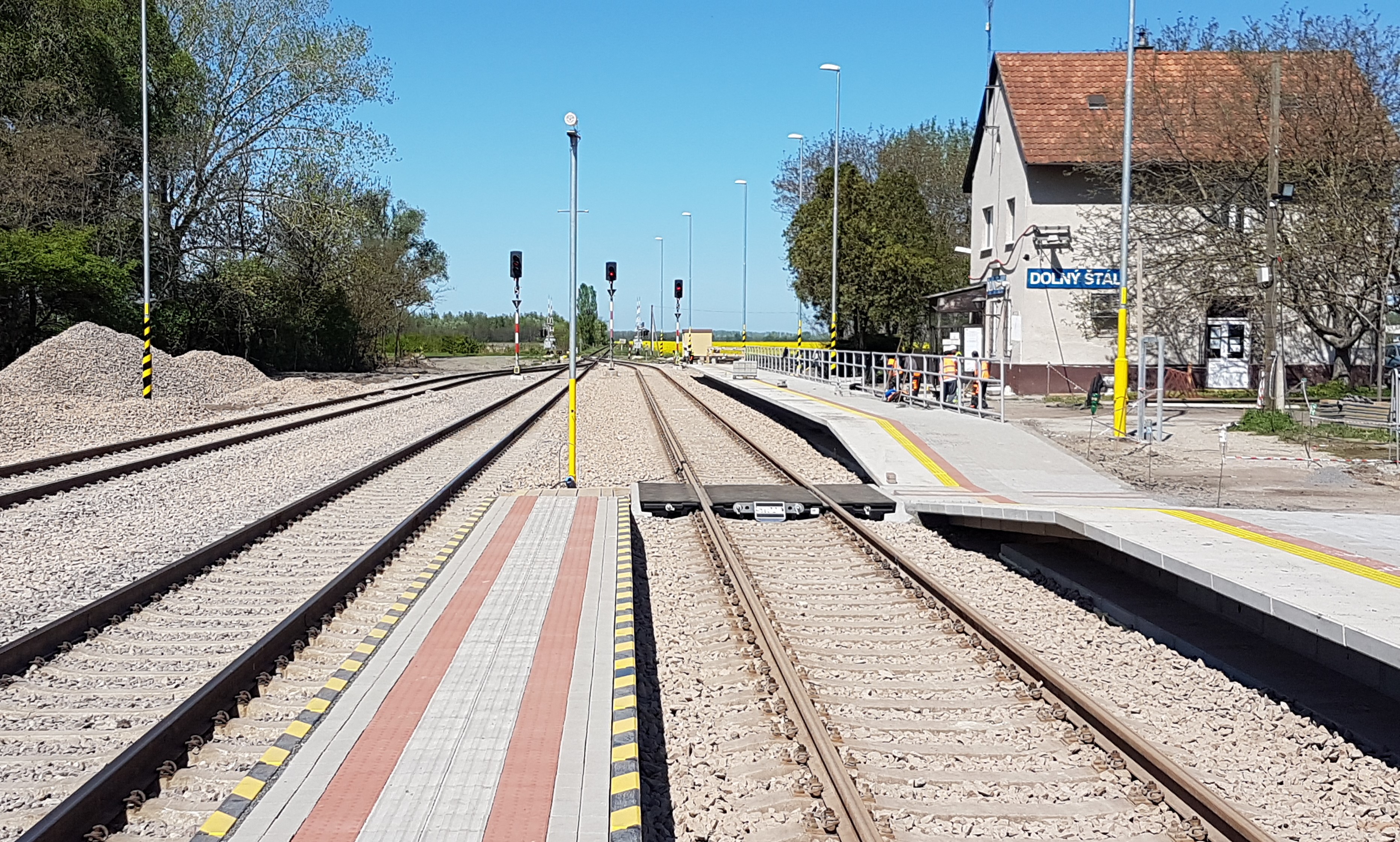 ŽST Dolný Štál, predĺženie staničných koľají - Edilizia ferroviaria