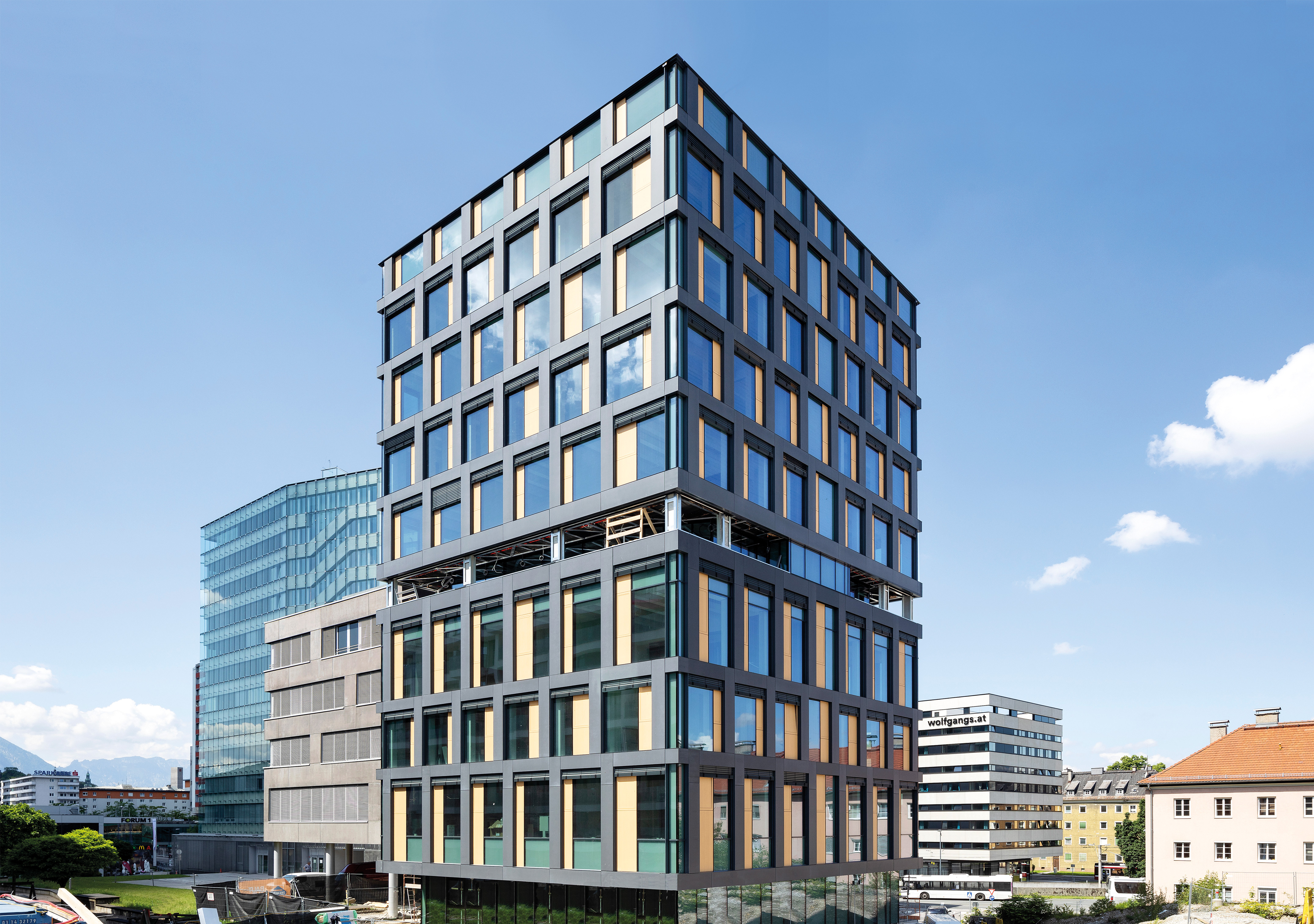 Bürogebäude der österreichischen Gesundheitskasse in Holz-/Hybridbauweise, Salzburg - Costruzione edilizia